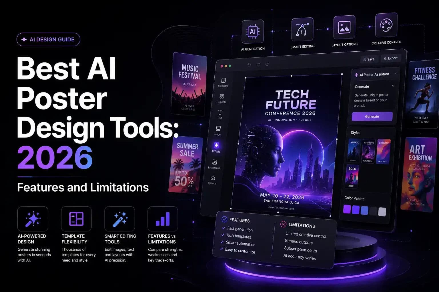 Best AI Poster Design Tools: 2026 Features and Limitations